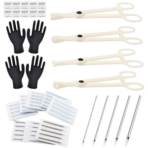 Autdor kit de piercing 43 piezas en caja lista para uso seguro