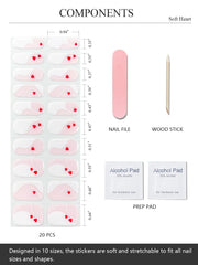 AutyaMee juego de 20 tiras gel para uñas en casa