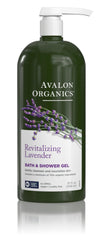 Avalon Organics Lavanda Revitalizante: botella-32oz lista para la ducha, hidrata piel seca.