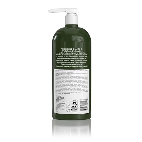 Espuma cremosa de Avalon Organics Therapy Biotin B-Complex para limpieza suave