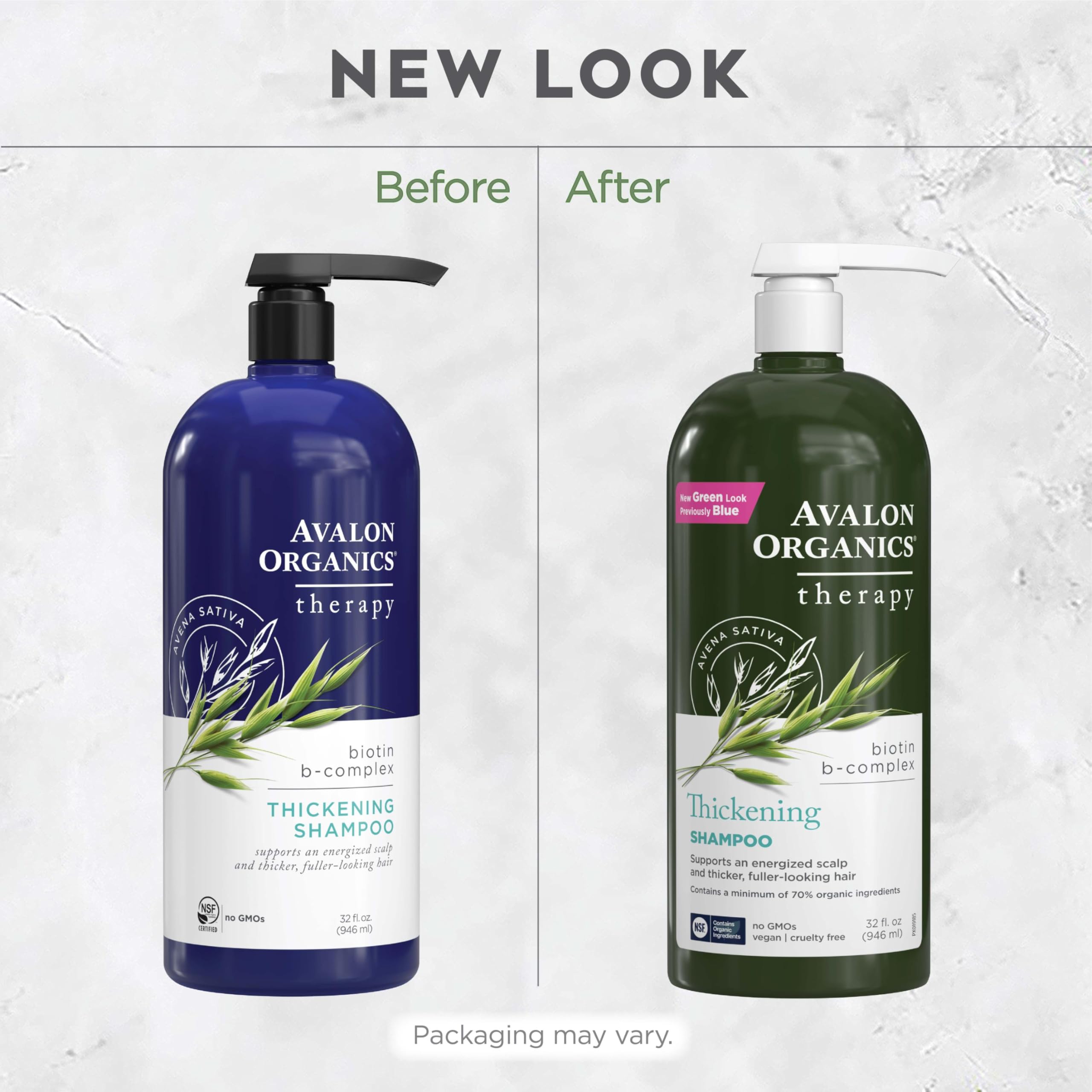 Sin sulfatos ni colorantes: Avalon Organics Therapy Biotin B-Complex