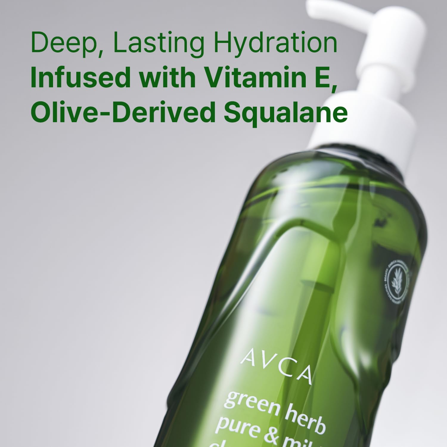 AVCA Aceite Limpiador Verde Hierbas: acabado hidratante sin sensación grasa tras la limpieza.