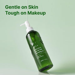 AVCA Aceite Limpiador Verde Hierbas: textura sedosa al tacto para una limpieza suave.