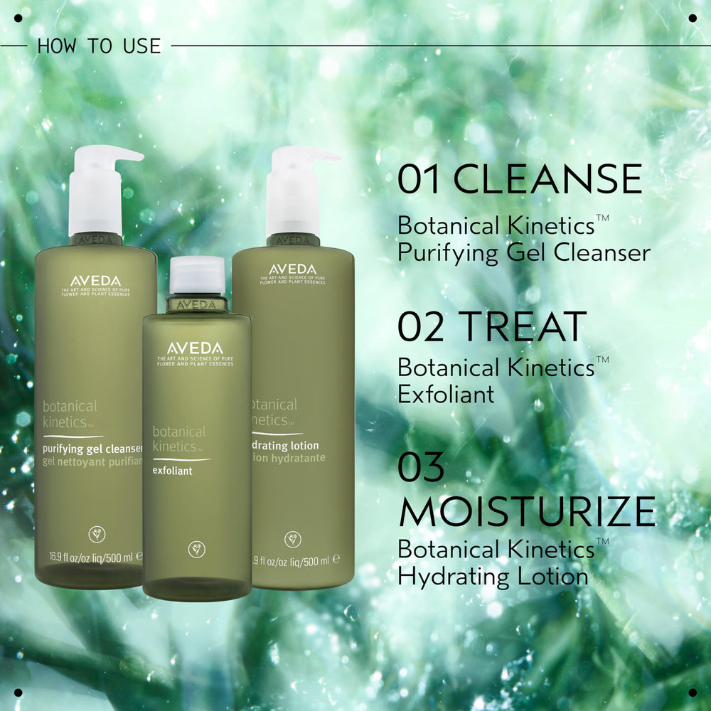 Envase de 500 ml de Aveda Purifying Gel Cleanser para piel normal o grasa