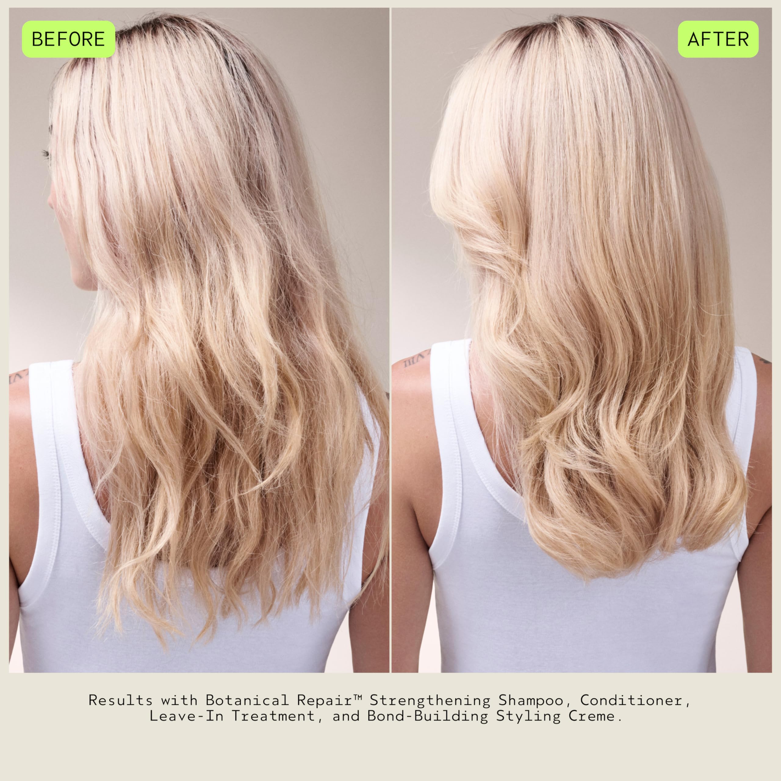 Cabello suave y brillante gracias a la fórmula ligera de Aveda.