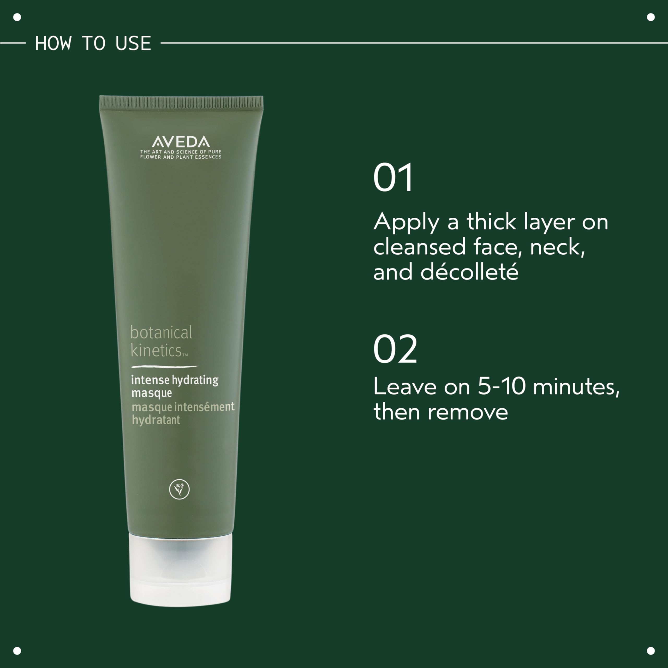 Aveda mascarilla hidratante calma la piel deshidratada.