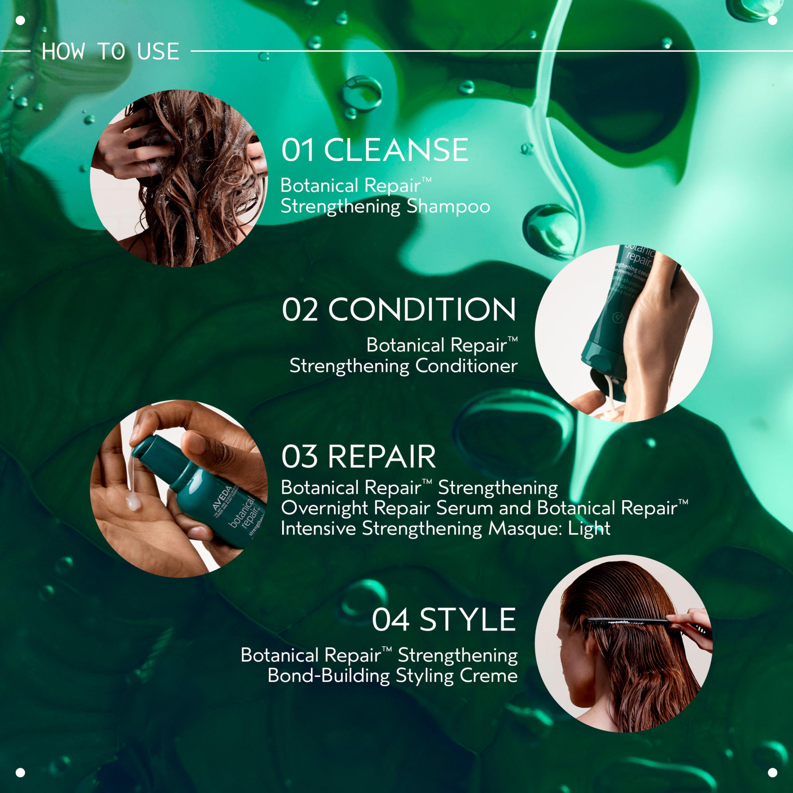 Aceite Nangai en la fórmula de Aveda para sellar puntas.