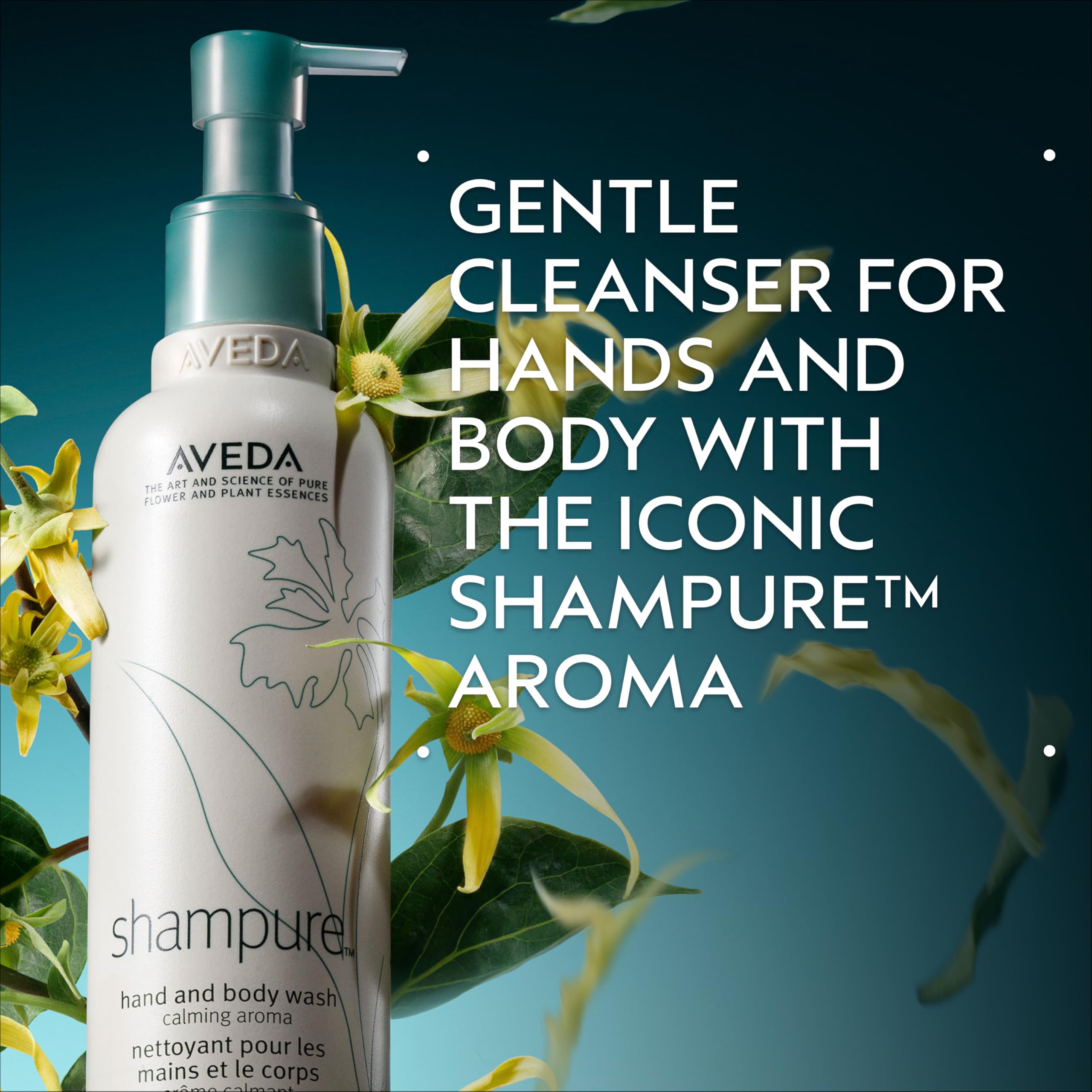 Aveda Shampure aroma calmante de lavanda, ylang ylang y petitgrain para bienestar diario.