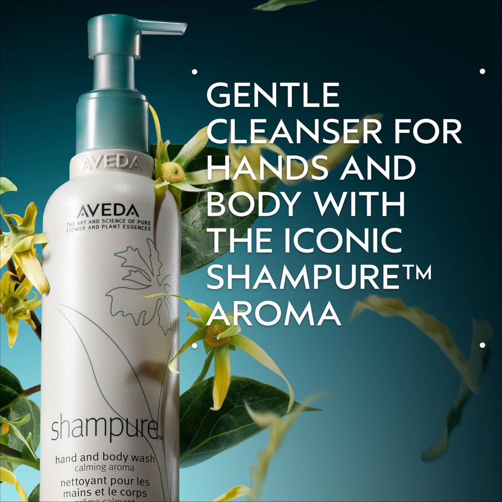 Aveda Shampure aroma calmante de lavanda, ylang ylang y petitgrain para bienestar diario.