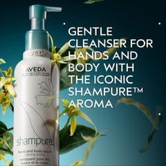 Aveda Shampure aroma calmante de lavanda, ylang ylang y petitgrain para bienestar diario.