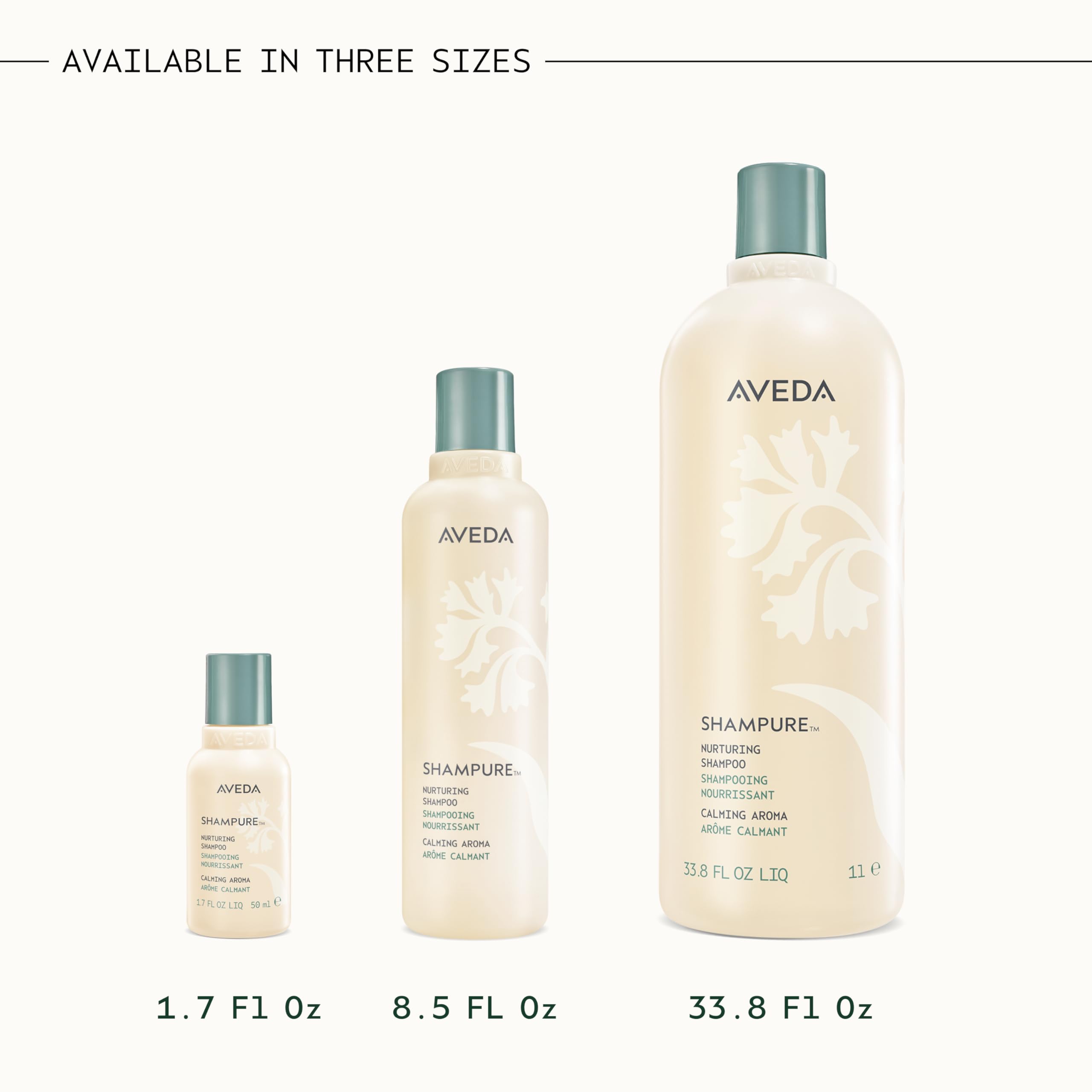 Aveda Shampure envases nuevo y antiguo, evolución de diseño