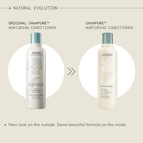 Textura ligera del acondicionador Aveda, desenreda sin peso.