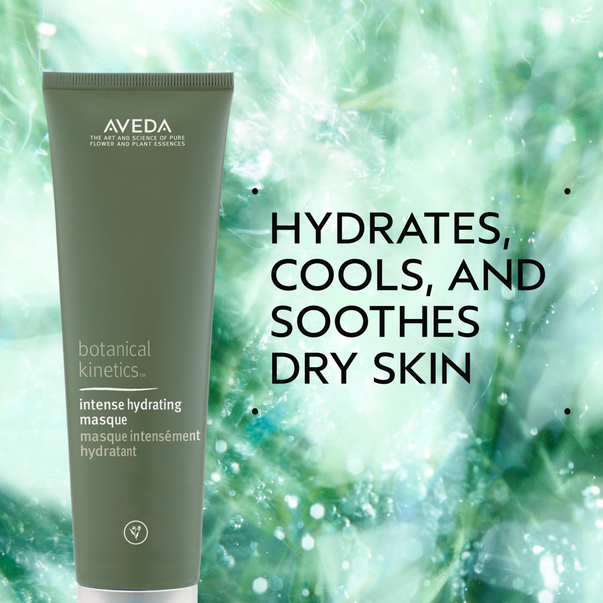 Aveda mascarilla, textura cremosa para rostro, confort inmediato.