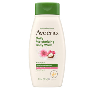 Aveeno gel de ducha diario, botella de 532 ml, hidratación diaria.