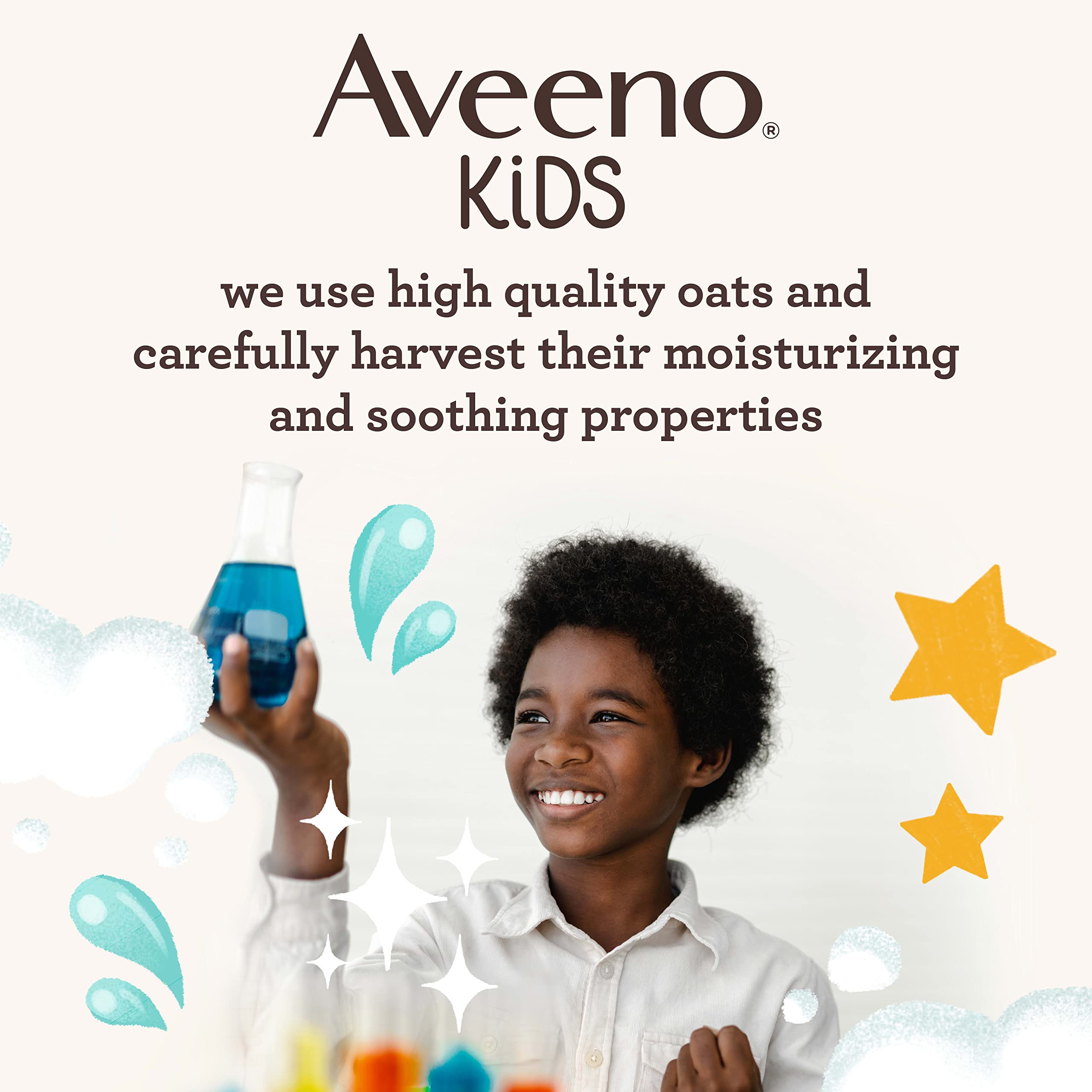 Encrespamiento reducido en rizos infantiles con Aveeno Kids