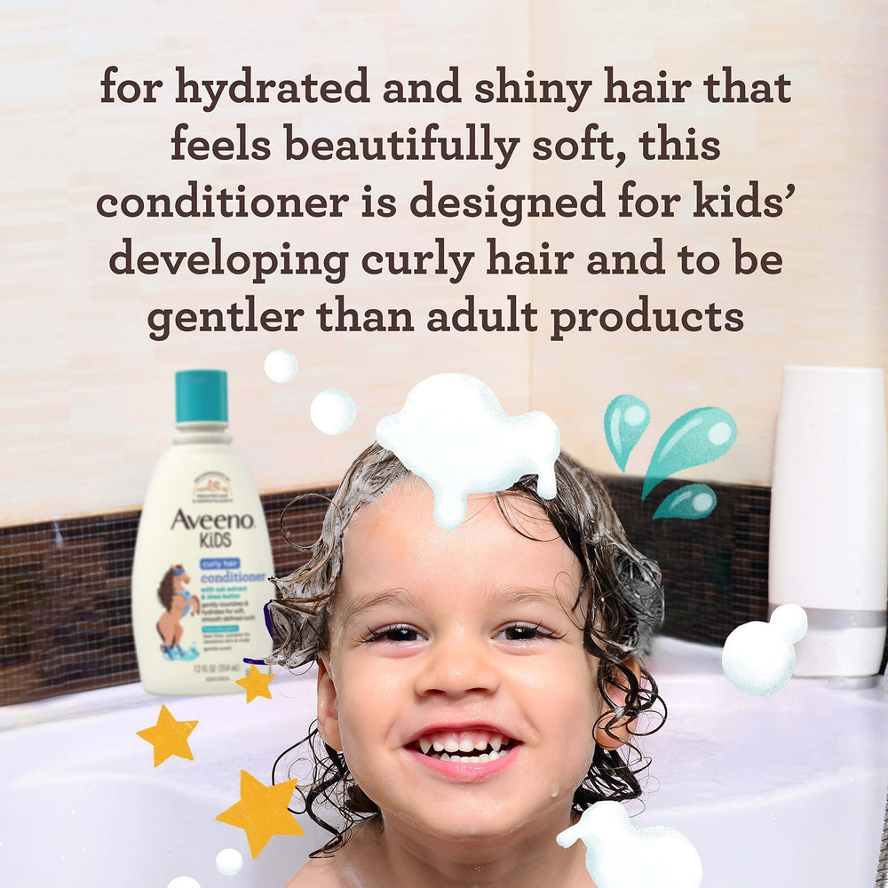 Aveeno Kids etiqueta clara, ingredientes suaves para piel sensible