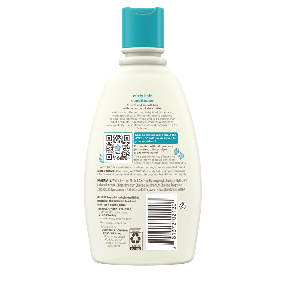 Fragancia suave del acondicionador Aveeno Kids