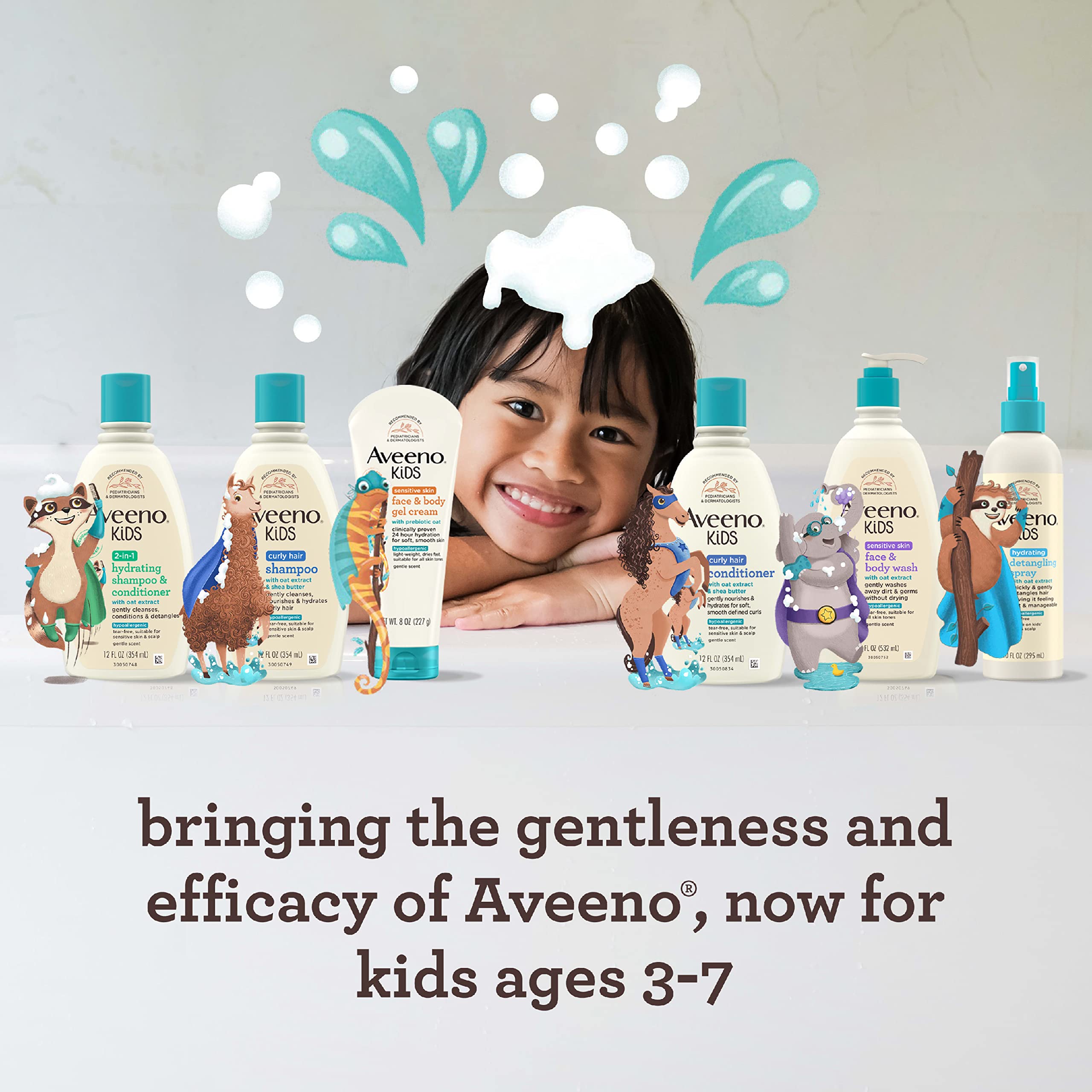 Rizos definidos con Aveeno Kids Curly Hair Conditioner