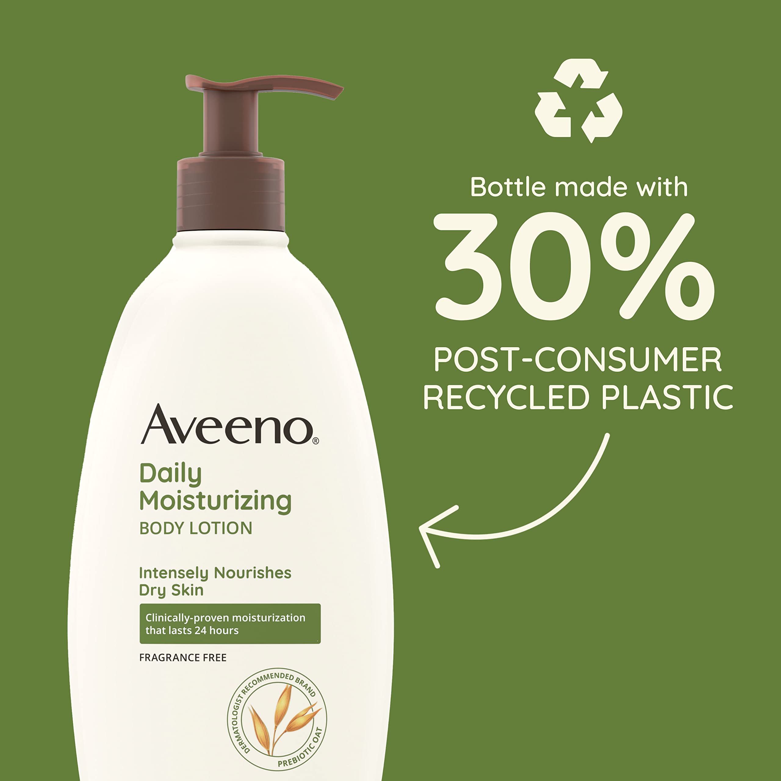 Aveeno Loción cuerpo con prebiótico avena fortalece barrera cutánea