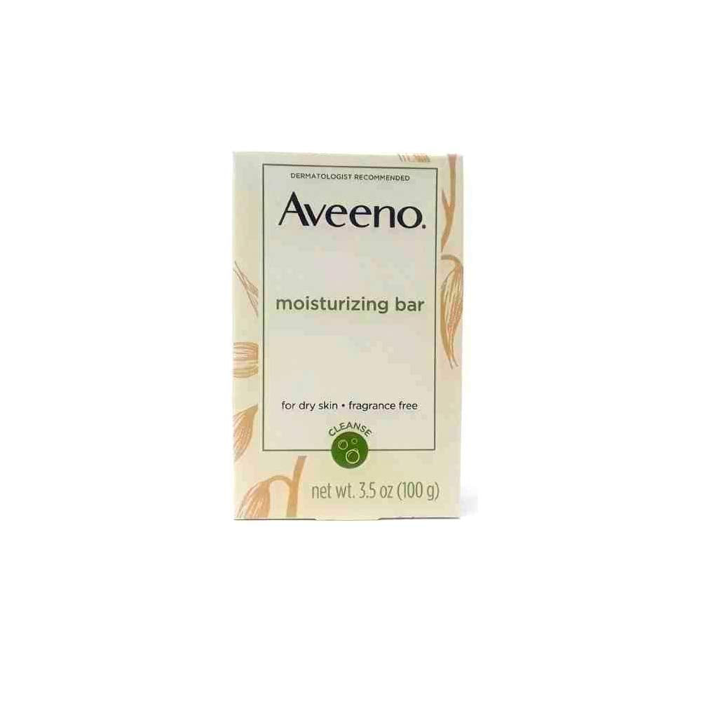Aveeno Naturals barra hidratante para piel seca en pack de ocho