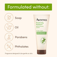 Aveeno Positively Radiant exfoliante diario para aplicación suave con las manos