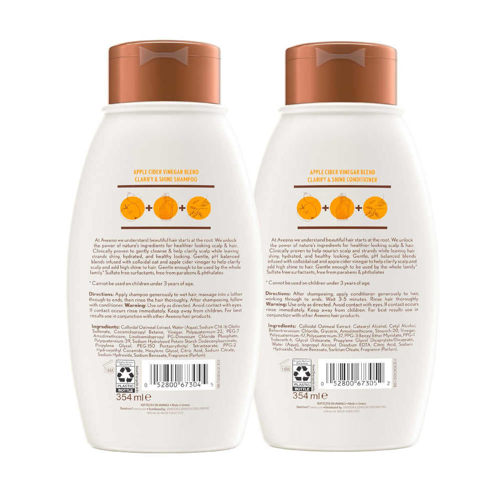 Aveeno ritual de ducha paso a paso para cabello limpio