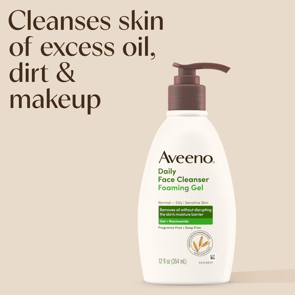 Aveeno ofrece espuma suave que deja sensación limpia.