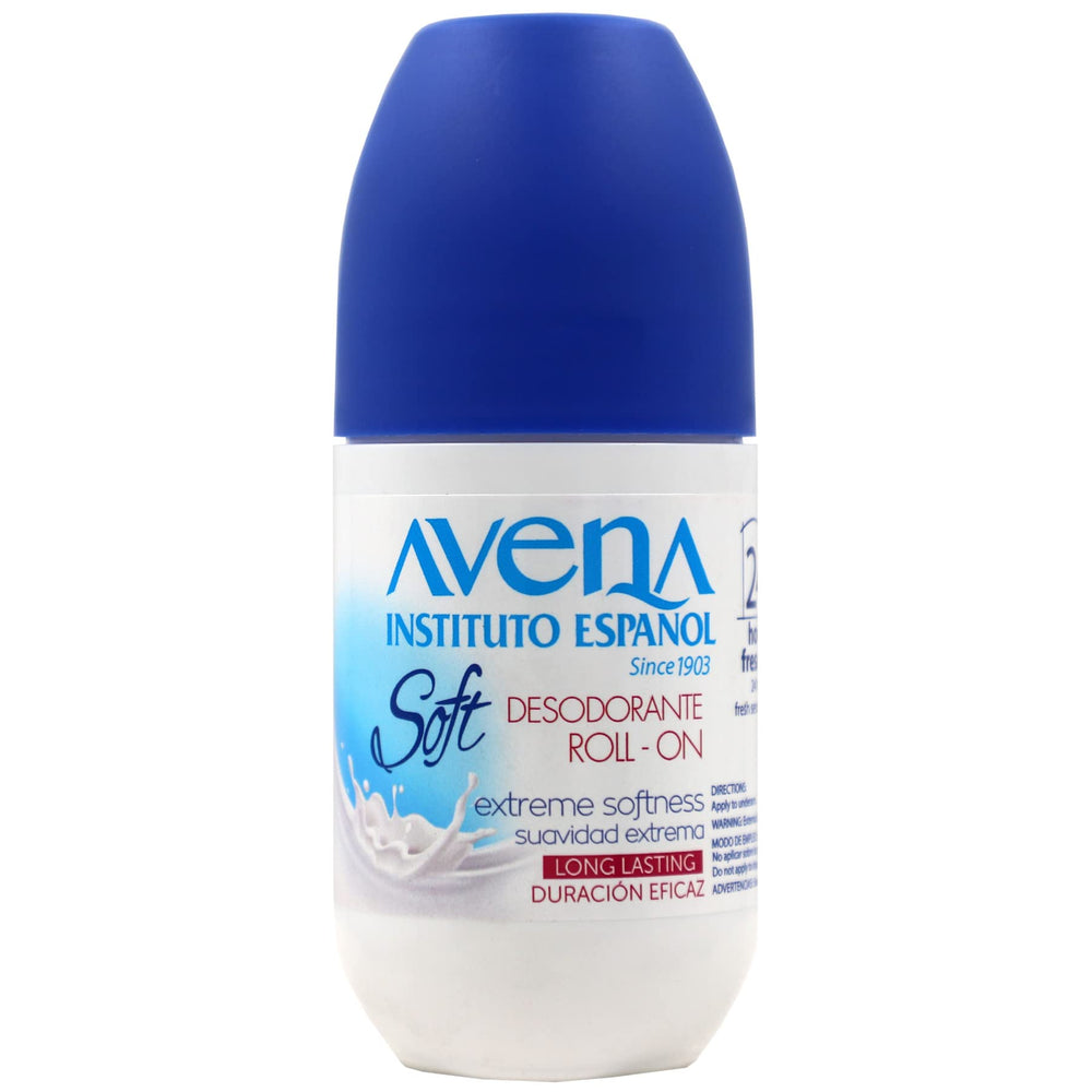 Rodillo desodorante Avena con absorción rápida y ropa sin manchas.