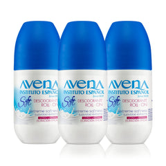 Desodorante Avena Instituto Español en rodillo suave para frescura 24 horas.