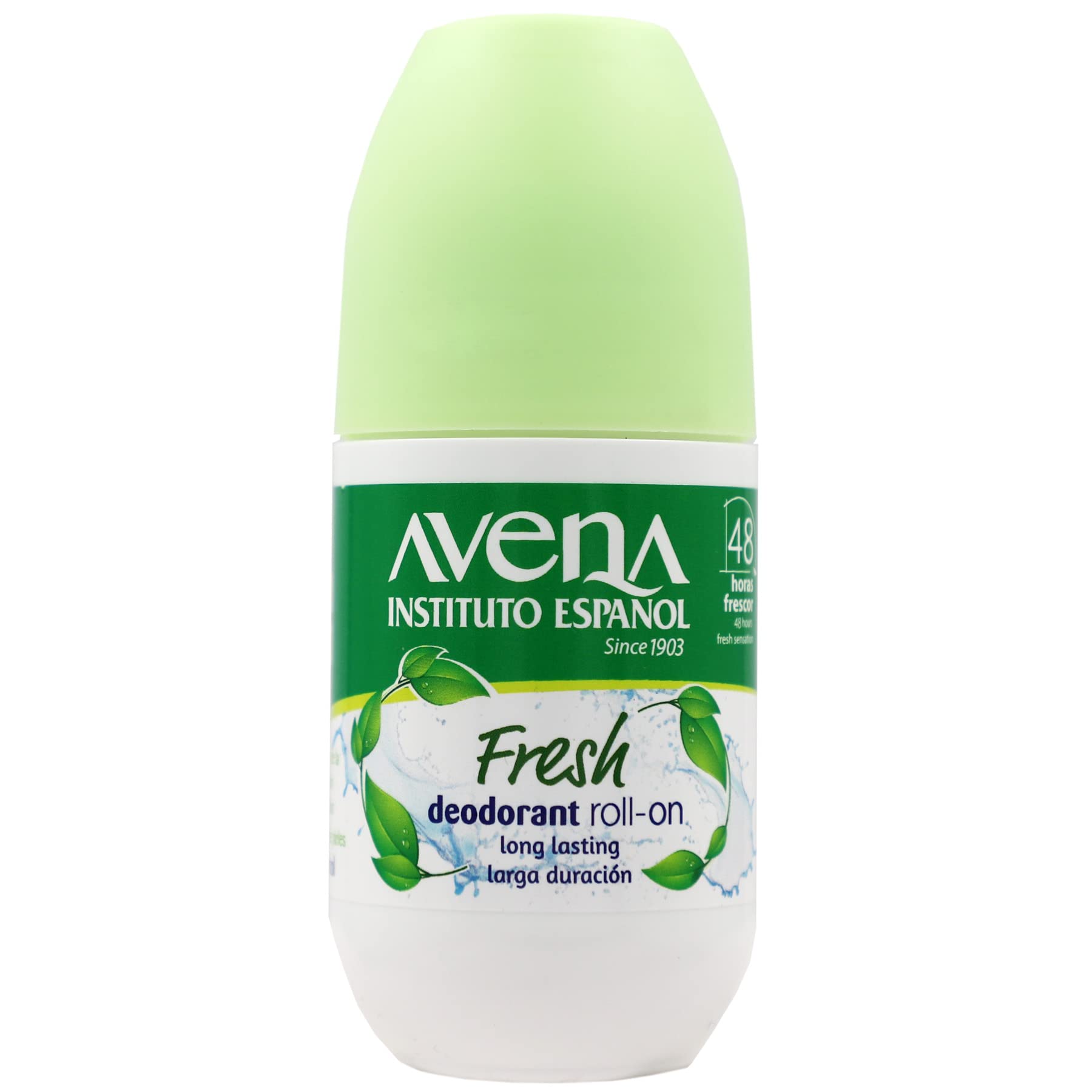 Avena Instituto Español sin alcohol, protección anti-transpirante para todo el día.