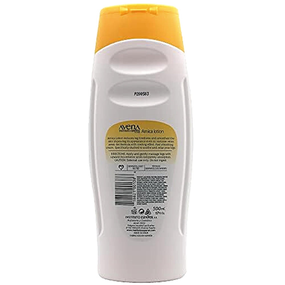 Loción Arnica de Avena Instituto Español favorece la circulación y la relajación de la piel.