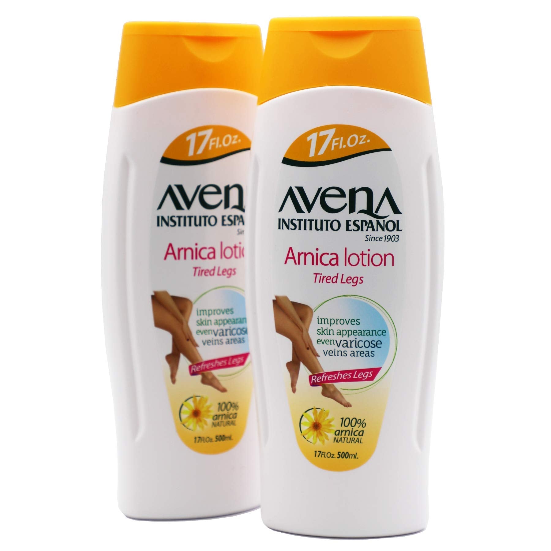 Loción Arnica de Avena Instituto Español para piernas cansadas y frescura prolongada.