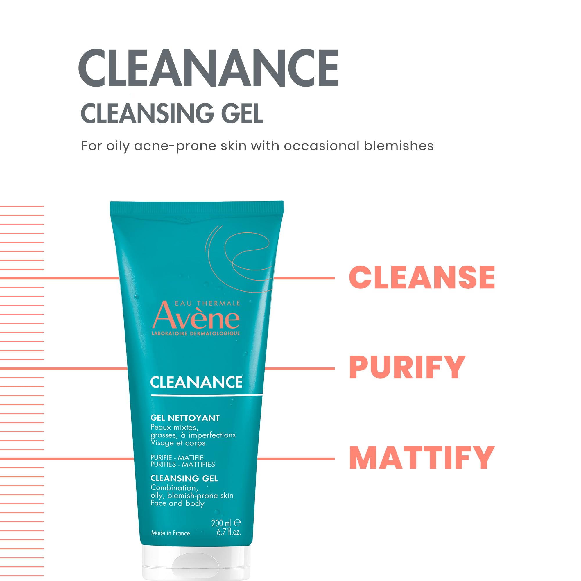 Aplicación diaria con Avène Cleanance Gel por la mañana o noche.