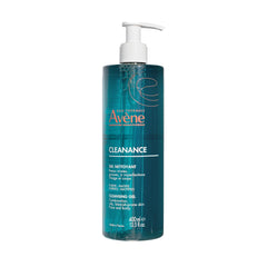 Avène Cleanance Gel para rostro y cuerpo, limpiador suave sin jabón para piel grasa.