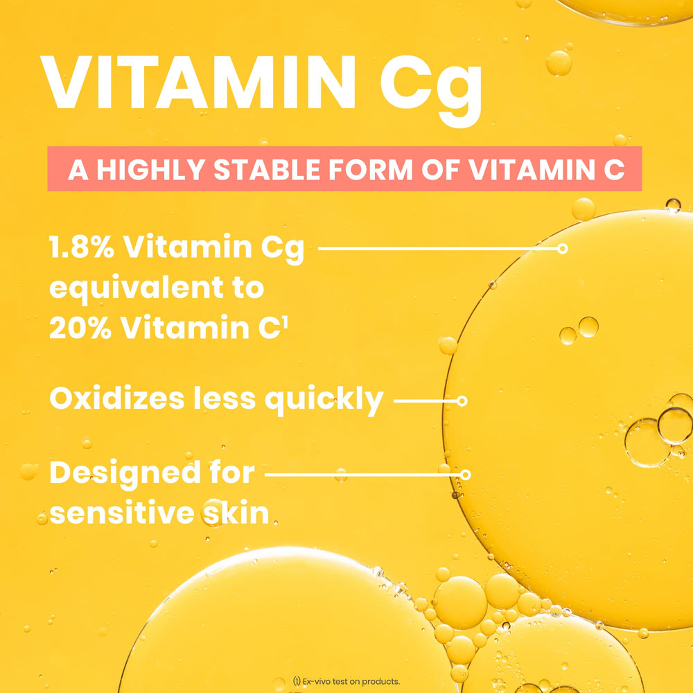 Vitamina Cg antioxidante que ayuda a tono más uniforme
