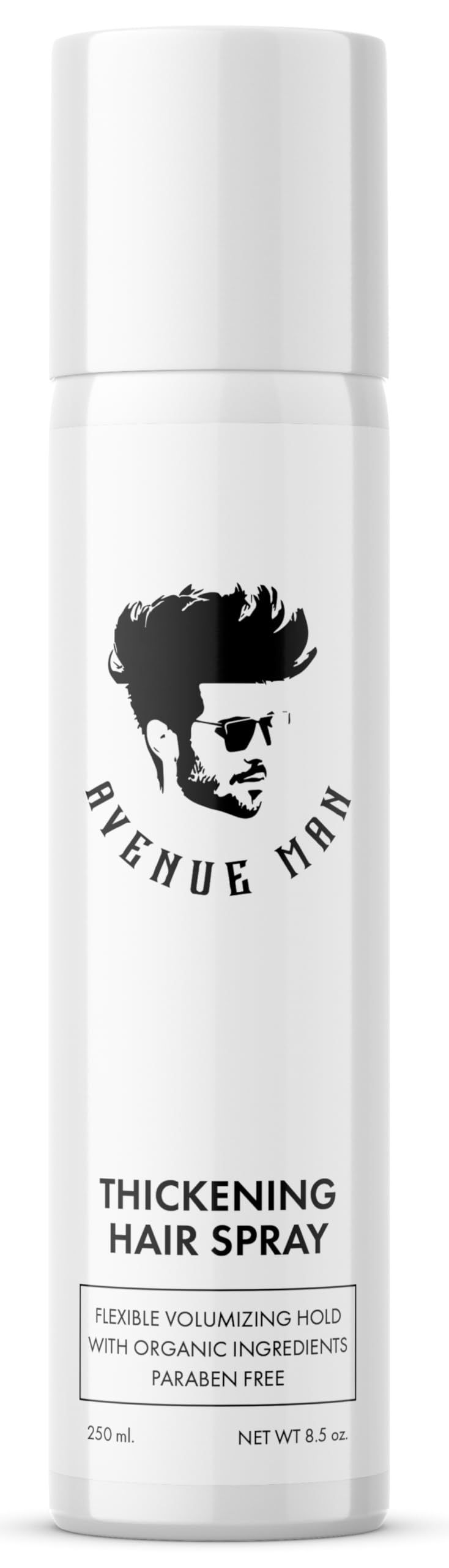 Avenue Man spray engrosador de pelo para hombre, aporta volumen duradero.