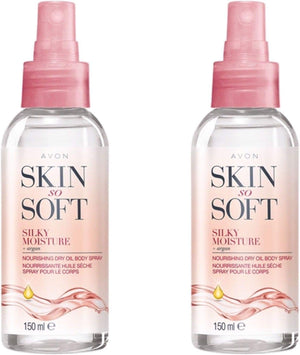 AVON Skin So Soft Aceite Seco Argán en botella de 150 ml para hidratación diaria