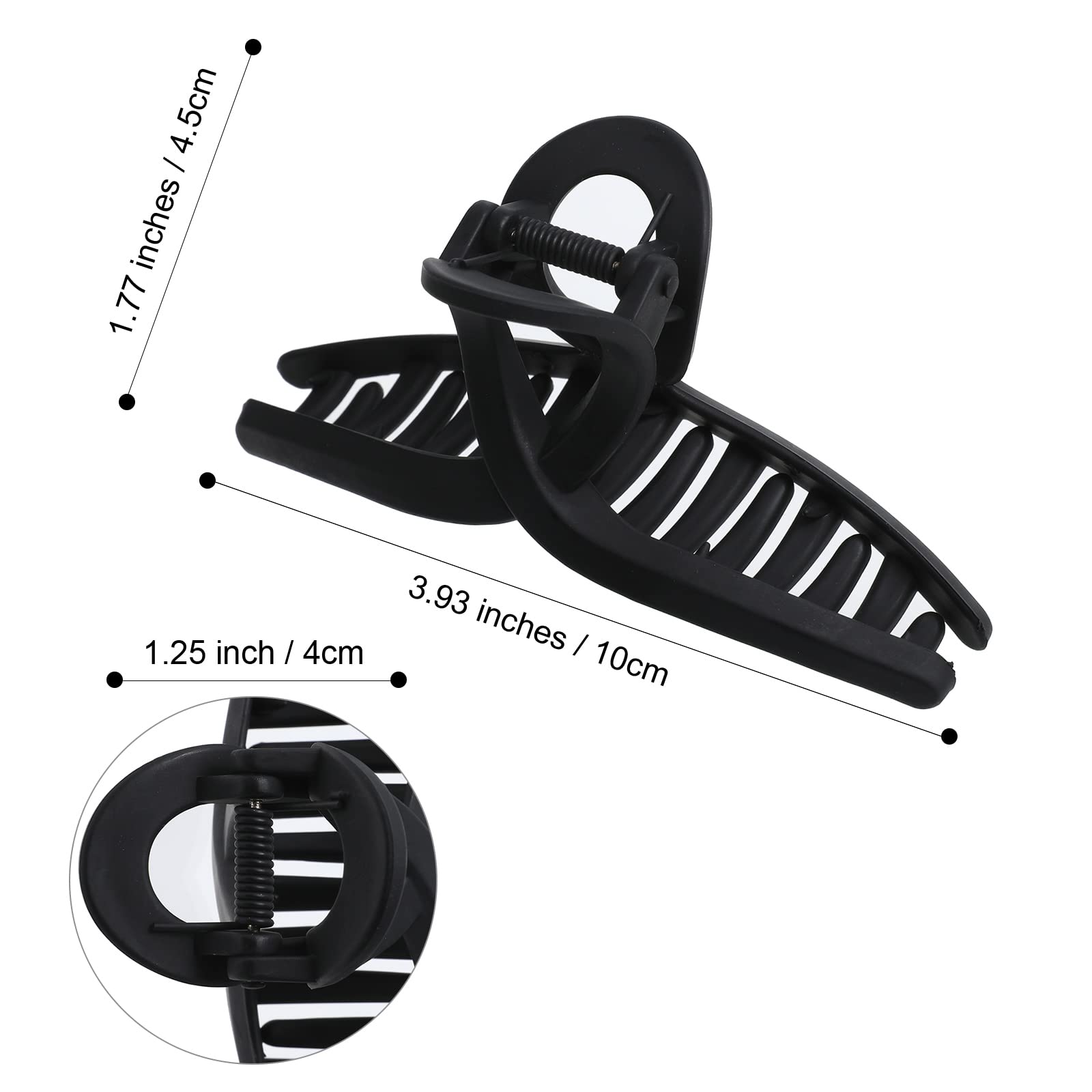 AWAYTR pinza garra grande negro mate diseño antiresbalante para actividades