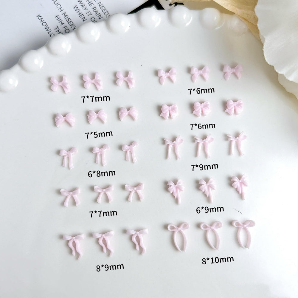 AWDSLUY uso fácil de arte en uñas con lazos rosas