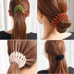Aweoisa clip bun cabello ergonómico para moños duraderos