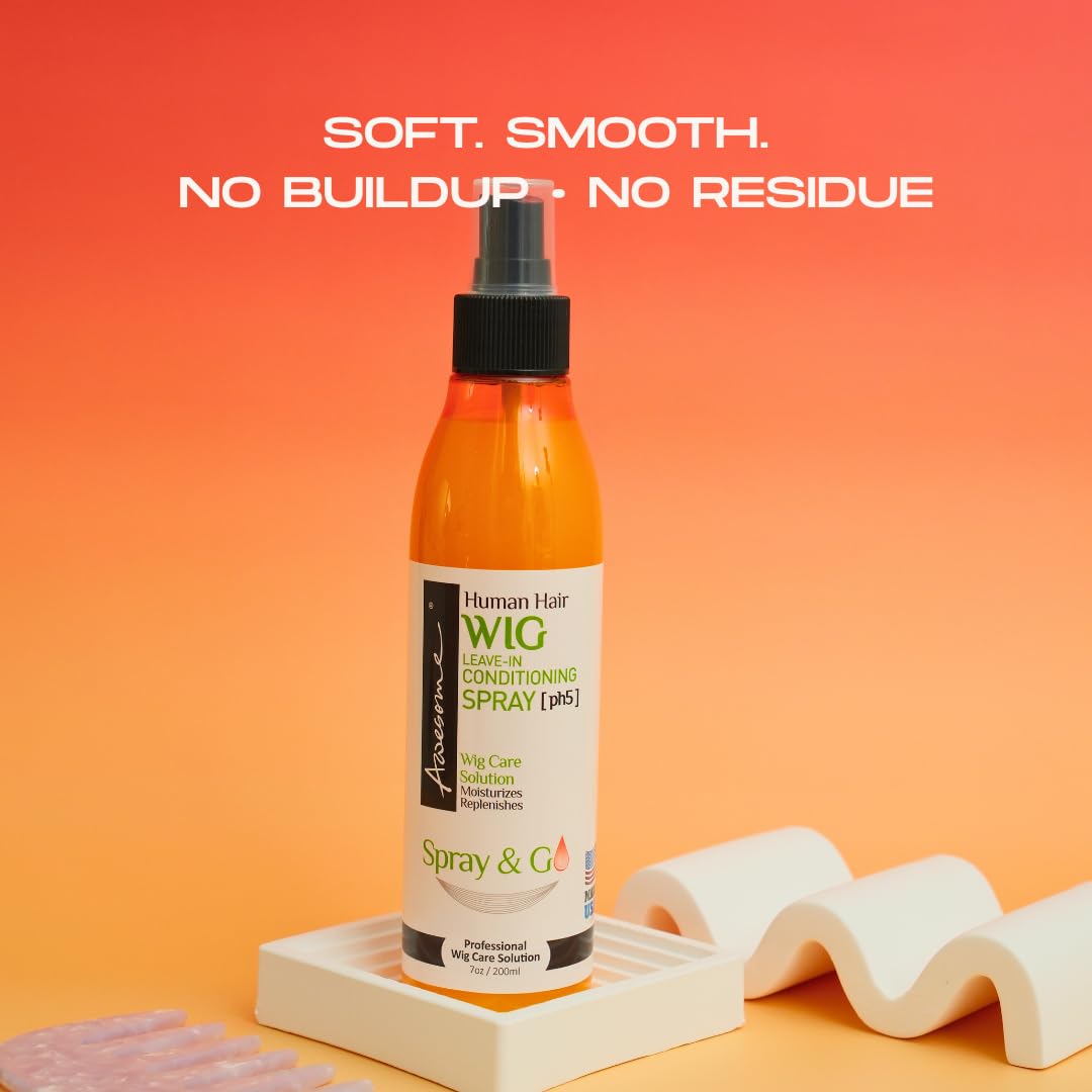 Awesome Champú: sensación de frescura que revitaliza la fibra de la peluca.