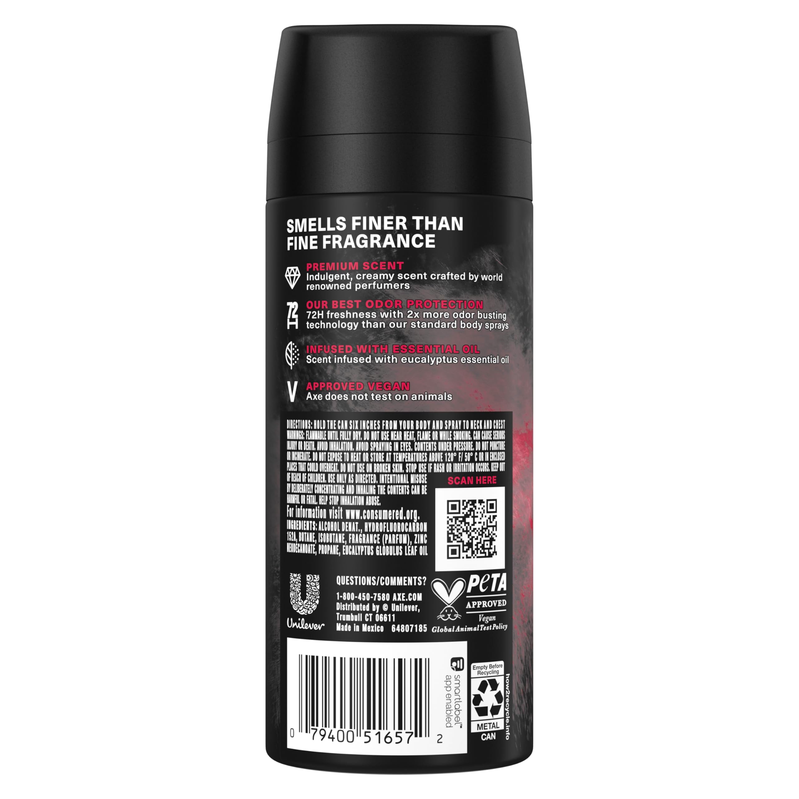 AXE Cherry Spritz - rociador para aplicación rápida, ideal para empezar el día con confianza