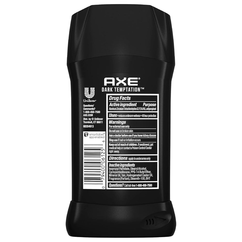 AXE Dark Temptation confianza duradera gracias a su aroma sutil.