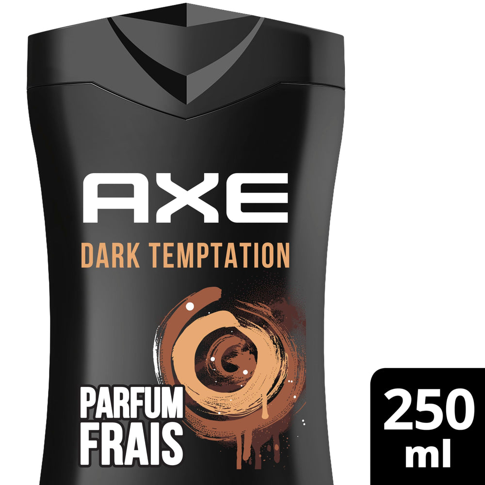 AXE Dark Temptation espuma de ducha cremosa para una limpieza suave.