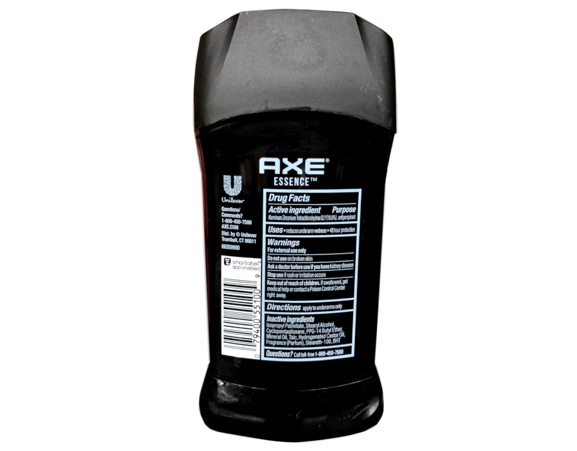 AXE Essence aplicación suave en barra para un uso cómodo durante el día.