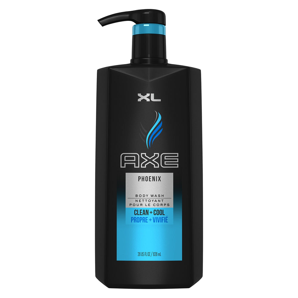 AXE Phoenix gel de ducha con bomba, aplicación rápida y fresca cada día.