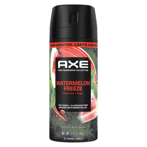 AXE Watermelon Freeze, botella con pulverización para un aroma veraniego duradero