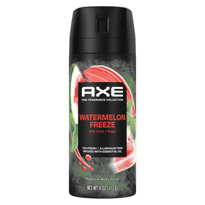AXE Watermelon Freeze: lata cerca de la apertura para frescura instantánea.