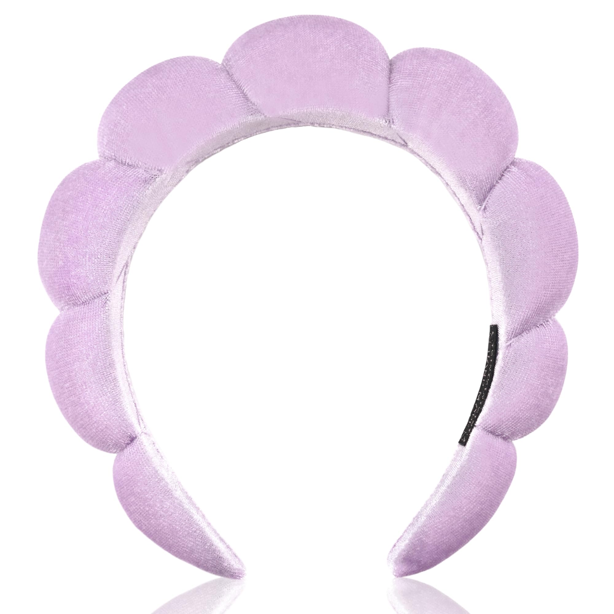 Ayesha Spa Headband con nubes suaves para mantener el cabello durante la limpieza facial.