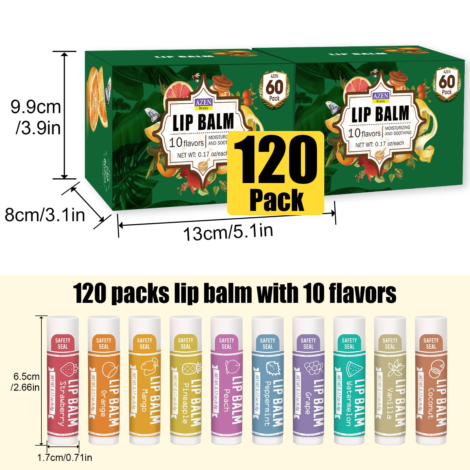 AZEN bálsamo labial como regalo ideal para fechas especiales.